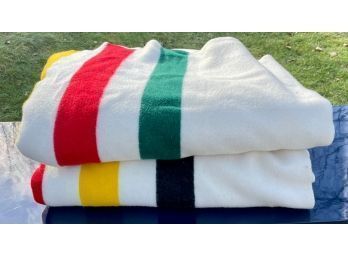 Two Pendleton Glacier Park Hudson Bay Style Wool Blankets (CTF20)