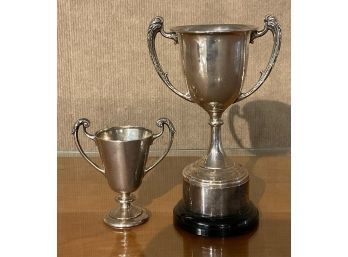 Two Vintage Sterling Trophies, 6 T Oz (CTF10)