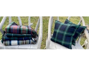 Assorted Tartan Wool Blankets And Pillows (CTF20)