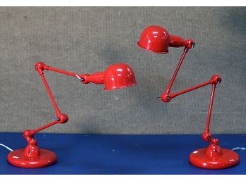 Pr. Of Contemporary Adjustable Desk Lamps (CTF20)