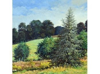 Mark Estes Oil On Canvas, Summer Landscape (CTF10)