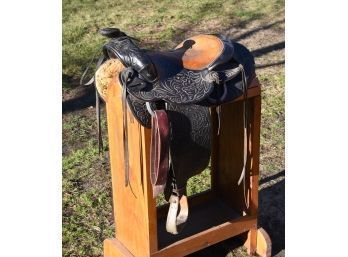 Vintage Leather Western Saddle (CTF20)