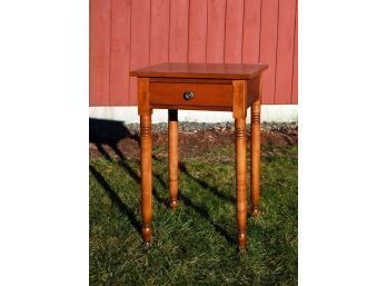 Antique New England Cherry One Drawer Stand (CTF10)