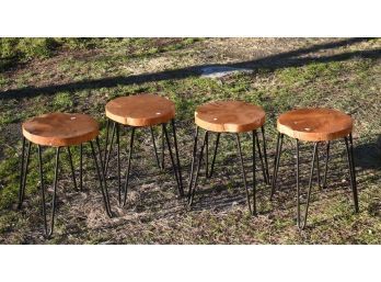 Four Crate And Barrel Stools (CTF10)