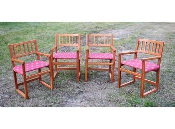 Four Pompanoosuc Cherry Arm Chairs (CTF30)