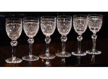 Six Waterford Castletown Crystal Port Wine Glasses (CTF20)