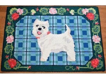 Claire Murray Hooked Rug, Scottie Dog (CTF10)