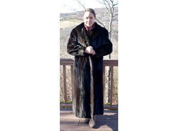 Black Velvet Mink Fur Coat (CTF20)