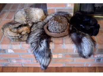 Vintage Fur Hats And Stoles, 5pcs (CTF20)