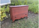 19th C. Red Painted Blanket Chest (CTF20)