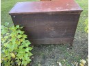 19th C. Red Painted Blanket Chest (CTF20)