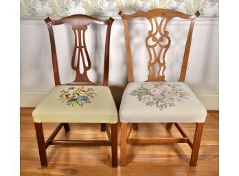 Two 18th C. Chippendale Side Chairs (CTF20)