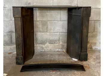 Antique Iron Fireplace Insert,  1 Of 2 (CTF30)