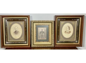 Three Victorian Frames With Photos (CTF10)