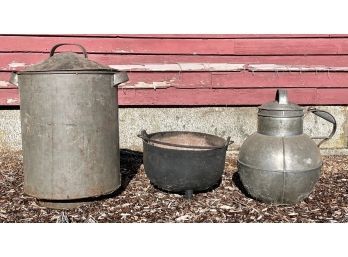 Antique Pieces Tin And Iron Ware (CTF20)