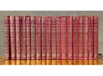 Collection Of Rudyard Kipling Leather Bound Books, 18pcs (CTF20)