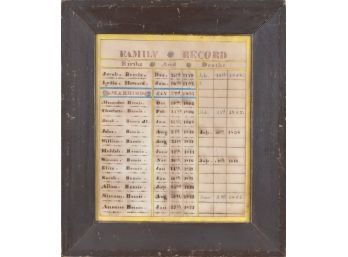 1827 Bemis Family Record (CTF10)