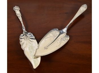 Two Sterling Antique Fish Servers (CTF10)