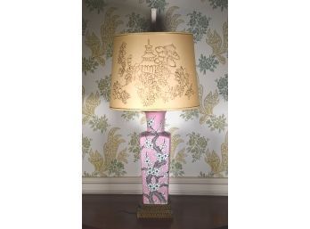 Vintage Chinese Porcelain Table Lamp (CTF20)
