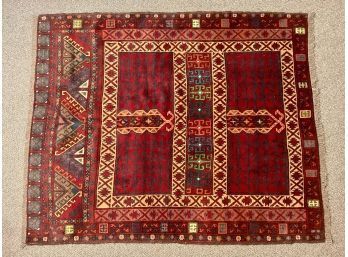 Vintage Oriental Scatter Rug, (CTF10)