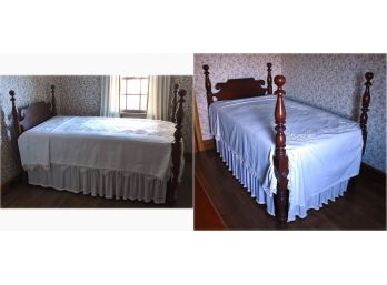 Pr. 19th C. Maple Cannonball Beds (CTF50)