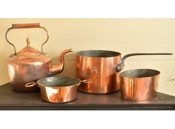 Antique Copper Items, 4 Pcs (CTF20)