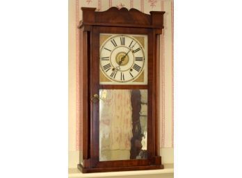 19th C. Mahogany Weight Driven Shelf Clock (CTF20)