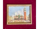 Six Vintage Miniature Oils, Venice Scenes (CTF10)