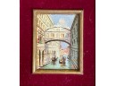 Six Vintage Miniature Oils, Venice Scenes (CTF10)