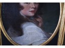 Antique Oil Portrait Of Young Girl (CTF10)