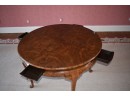 Vintage English Walnut Center Table (CTF20)