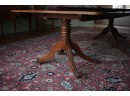19th C. Regency Double Pedestal Mahogany Dining Table (CTF40)