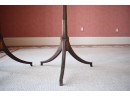 Rare Pair Of Antique Regency Inlaid Mahogany Kettle Stands (CTF20)