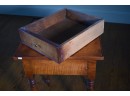 19th C. Tiger Maple Sheraton One Drawer Stand (CTF20)