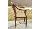 E. 19th C. French Provincial Fruitwood Arm Chair (CTF20)
