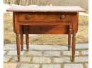 Antique One Drawer Single Leaf Work Table (CTF20)