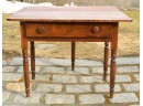 Antique One Drawer Single Leaf Work Table (CTF20)