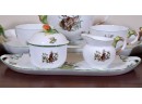 Herend Woodland Animals Porcelain Tea Set, 17 Pcs (CTF30)