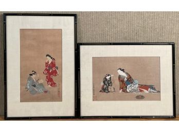 Two Asian Prints On Paper, Ukiyoye (CTF10)