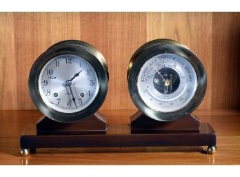 Vintage Chelsea Ships Clock And Barometer (CTF20)