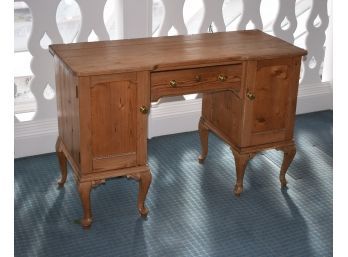 Antique Irish Pine Knee-hole Desk (CTF20)