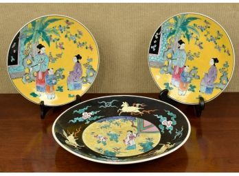 Three Japanese Porcelain Chargers (CTF30)