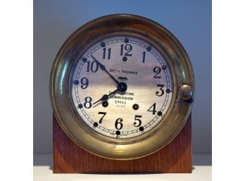 Vintage Seth Thomas US Maritime Commission Ships Clock (CTF20)