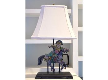 Vintage Chinese Polychrome Figural Lamp (CTF20)