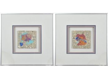 Two Contemporary C. Dunlap Mixed Medias, Ragtime I & II (CTF20)