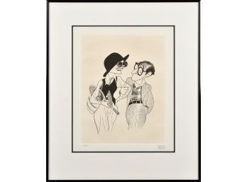 Al Hirschfeld Lithograph, Keaton And Allen (CTF10)