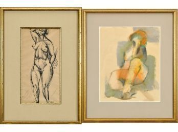 Two Vintage Artworks, Nudes (CTF20)