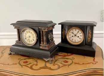 Two Antique Mantle Clocks (CTF20)