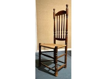 18th C. American Bannister Back Side Chair (CTF20)