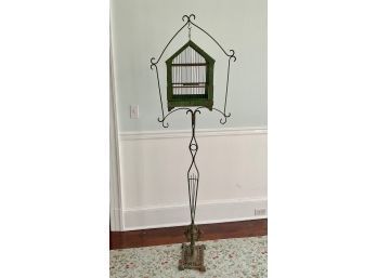 Antique Birdcage On Stand (CTF20)